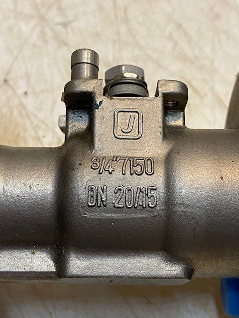 Jamesbury DN 20/15 3/4" 7150 31 3600 XTZ2 Flanged Ball Valve 316SS | CF8M