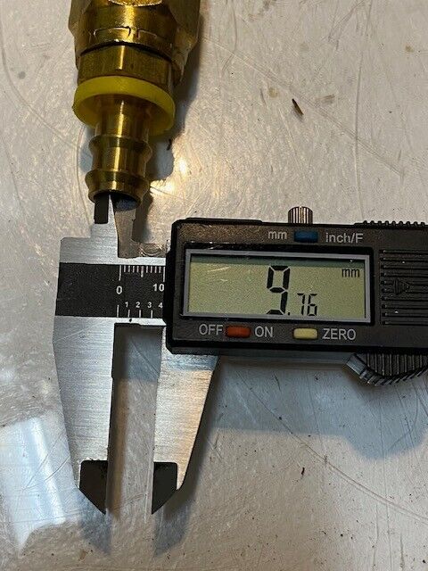 9 Quantity of Water Jumper Hex Swivel Fittings 3-1/8" L 10mm ID Nose 29mm OD