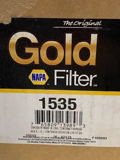 NAPA Gold Filter 1535 Hydraulic Filter High Efficiency Oil Filter Replacement