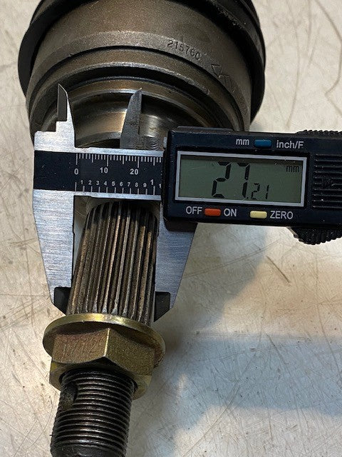 Constant Velocity Joint Axle 86378 | 21576C | 6821 | 37-1/2" Long 20-Spline
