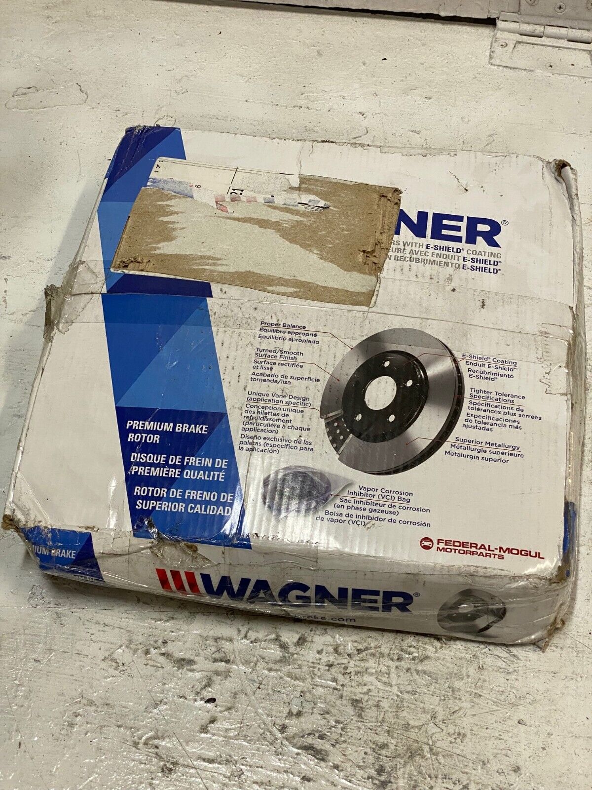 Wagner BD126198E Brake Rotor Disque Eshield A8310A