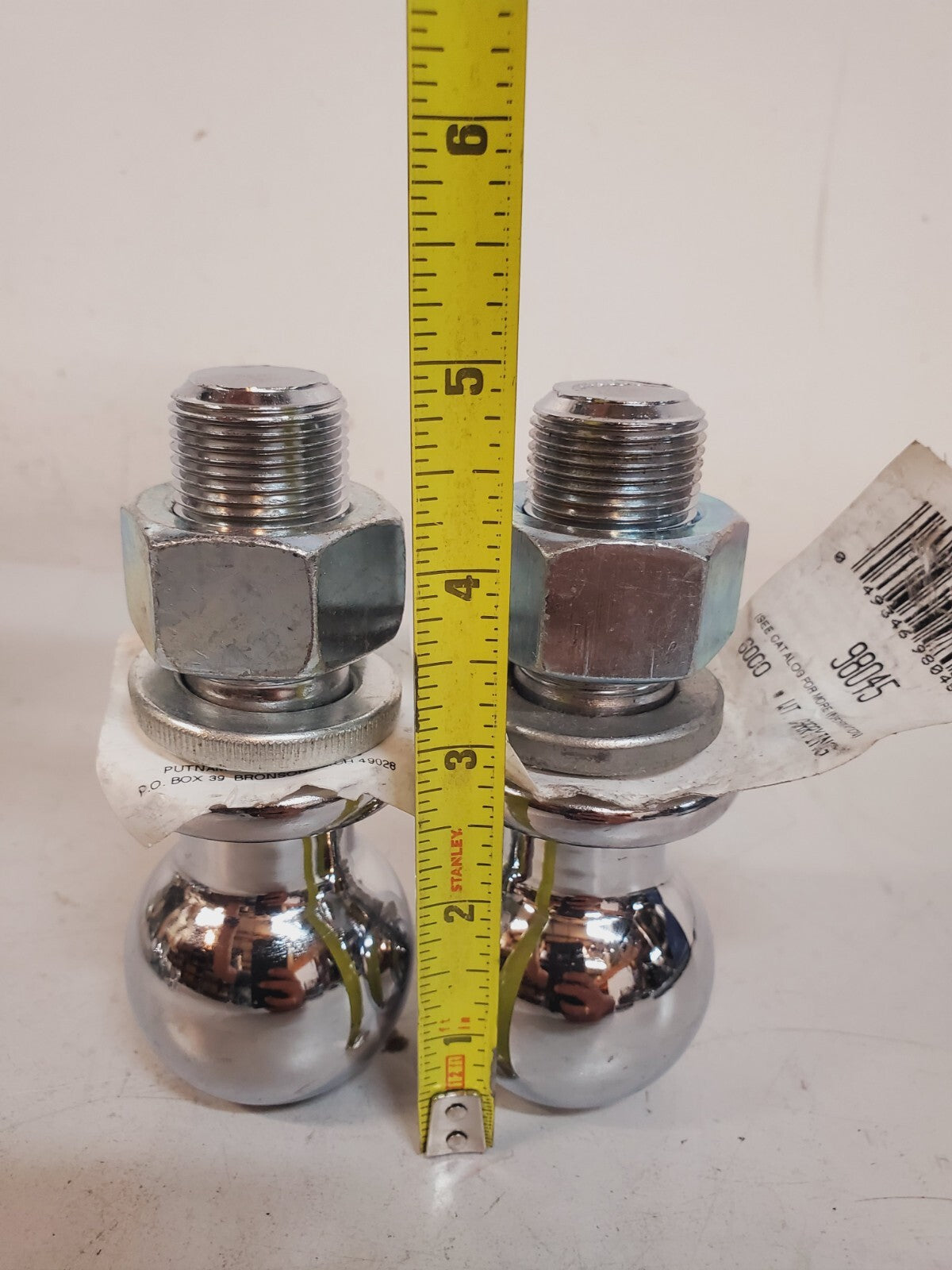 4 Qty. of Putnam Trailer Hitch Balls 2" | 2000 & 3500Lb | 98015 & 98045 (4 Qty)