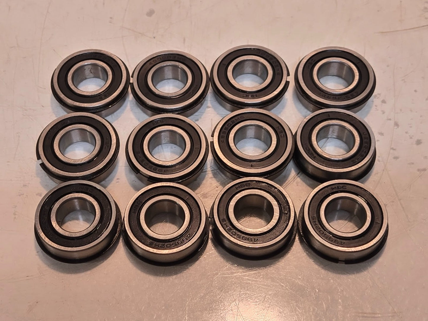 12 Quantity of HBC Snap Ring Ball Bearings 499502HS | 1-3/8 in OD (12 Qty)