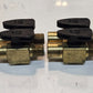 4 Quantity of Quarter Turn Plug Valves 1/4" FPT x 1/4" MPT for Parker (4 Qty)