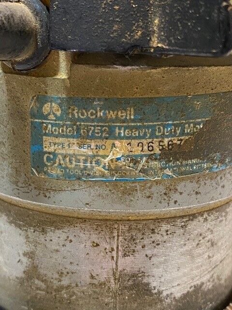 Rockwell Vintage Router Model 6751 Use with Model 6752 | 120V | 106567