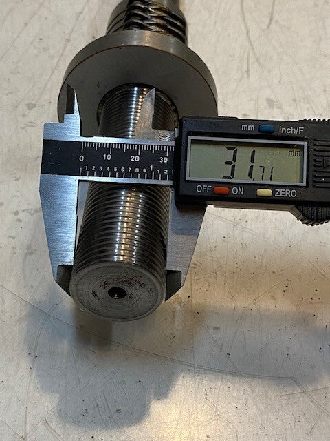 Ball Screw Actuator Assembly 18" L 20mm Thread 70mm OD 32mm Thread