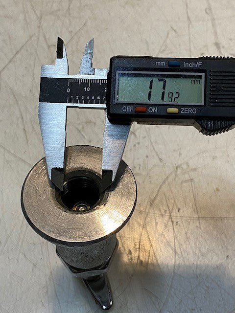 Angle Stop Valve Faucet 3-3/4" Height 2-1/8" Bottom 27mm Thread 18mm ID