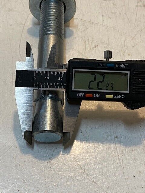 5 Quantity of Steel Anchor Bolts 6" Long 33mm Hex Nut 22mm Thread (6 Quantity)