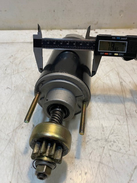 Outboard Starter Motor 10" Long 79mm OD 6mm Thread 9-Teeth