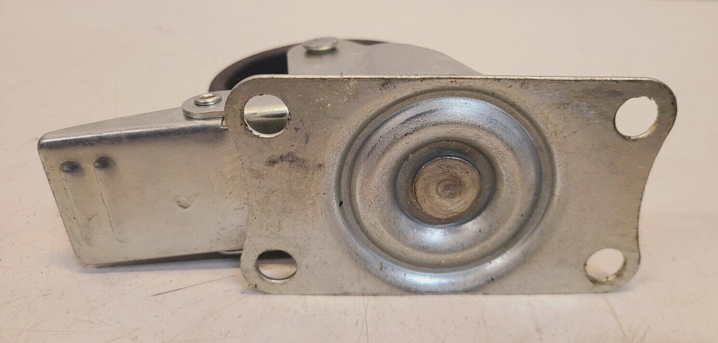 4 Quantity of Heavy Duty Plastic Casters with Brake 3" Diameter (4 Qty)