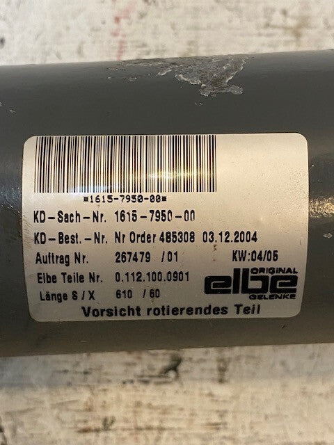 Elbe Prop Drive Shaft Assy 1615-7950-00, 20-Spline, 8-Bolt, 485308, 267479/01