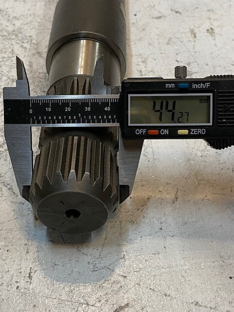 Shaft Assembly 15-1/2" Long 6 Spline 35mm End | 20 Spline 44mm End