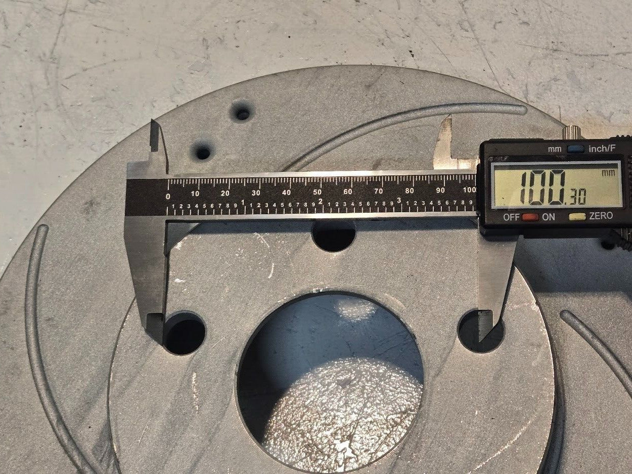 Drilled and Slotted Brake Rotor 5x100mm Bolt Pattern 10 3/16" Diameter