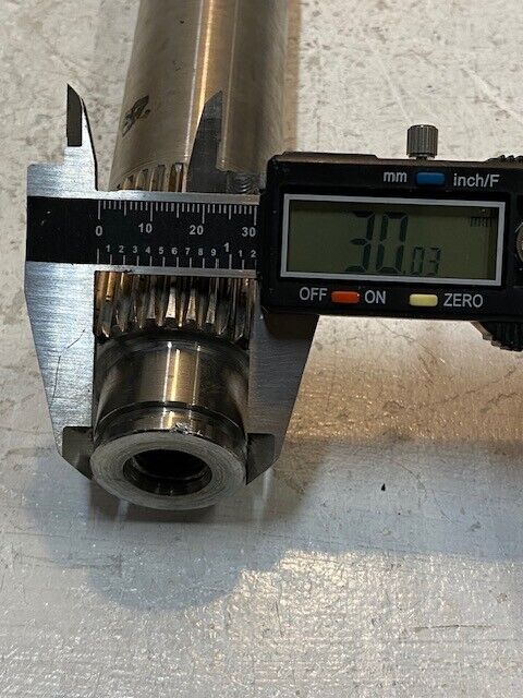 Input Shaft 18-1/2" Long 52mm OD End 41 Teeth 20mm ID 30mm OD End 33 Teeth