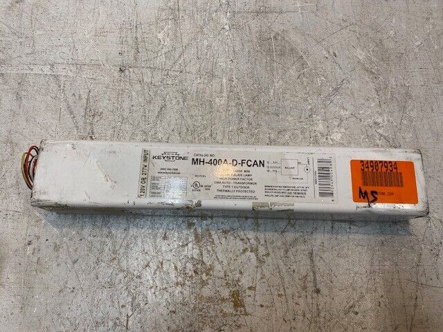 Keystone 00498 | MH-400A-D-FCAN Metal Halide Ballast 400W | 120V or 277V