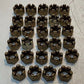 29 Quantity of Spindle Castle Hex Nuts 19mm OD 11mm Thread 14mm Tall (29 Qty)