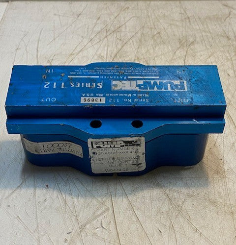 Pump Tec Pump Head Only Series 112 | 12T Series W0404-261 | 4-1/4" Ports Blue