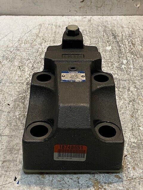 Yuken Relief Valve D141 | 21mm Bore 7-1/2" L 4-3/4" H 4-7/8" W