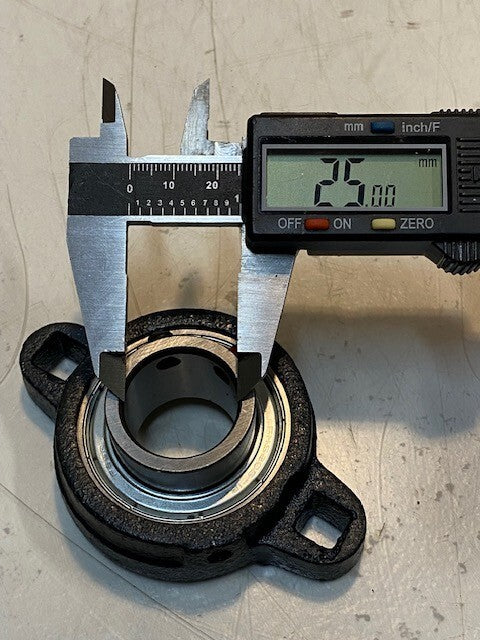 PEER 2-Bolt Flange Bearing Unit FX205 FHS205-16 | 25mm Bore 3-1/2" L x 2-1/2" W