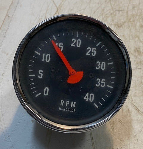 STEWART WARNER NOS VINTAGE 0-4000 RPM 3-3/8" MECHANICAL TACHOMETER 631CWY6