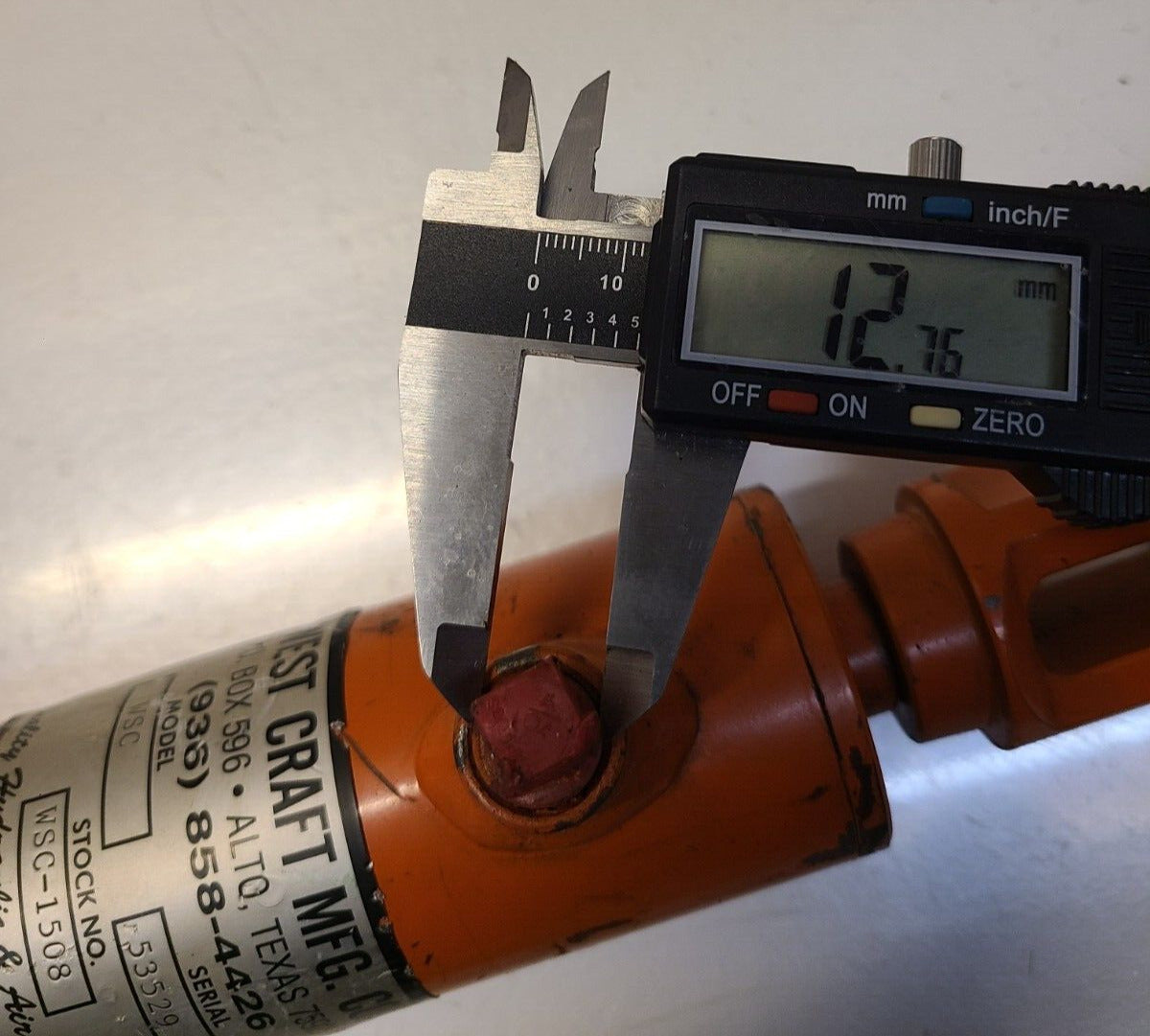 West Craft MFG. CO. Hydraulic Cylinder WSC 53529 | WSC-1508
