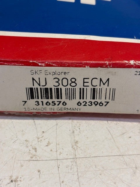 SKF Explorer Cylindrical Roller Bearing 90mm OD 40mm ID | NJ 308 ECM | 208 E