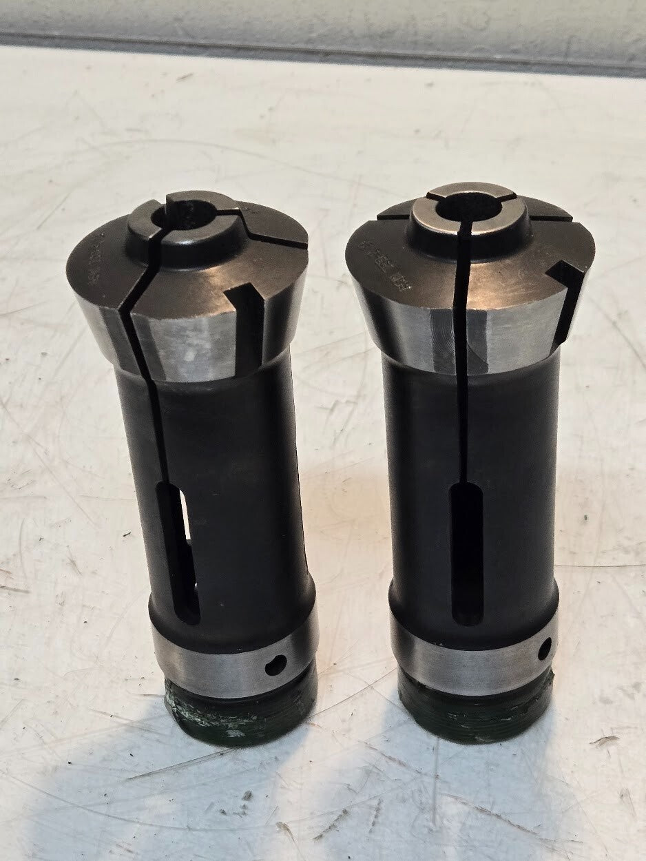 2 Quantity of ASM 700-2 2A Collets | 2 in Threaded End | 9/16 in Opening (2 Qty)