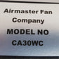 Airmaster Fan Company Commercial Motor CA30WC 78018 | CA24WC-A