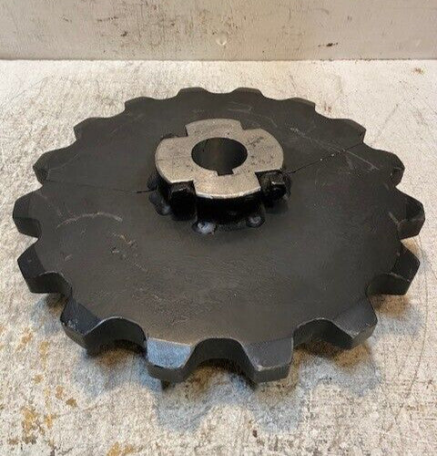 Tsubaki 14" Dia. 16-Tooth Conveyor Split Hub Chain Drive Sprocket Gear 49mm Bore