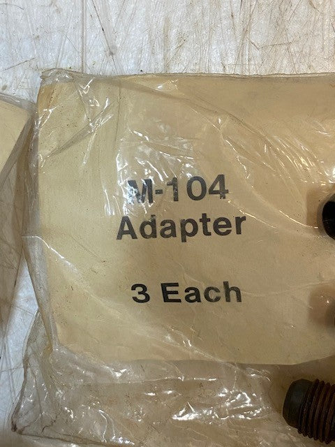 9 Quantity of M-104 Adapters Fuel Pump Rail Adapter Fittings (9 Quantity)