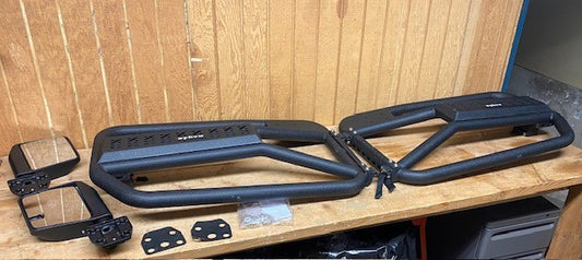 Set of SYHVU R&L Front Tube Jeep Wrangler JK Offroad Doors w/ Side View Mirrors