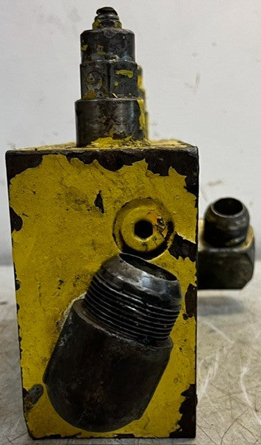 Hydraulic Control Manifold Block Assembly Dual Cartrigde Relief Valves