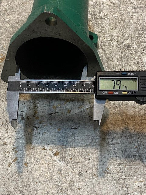 Exhaust Elbow 19253C | 031604LDa 80mm Bore 7" L 5" W 5-3/4" H