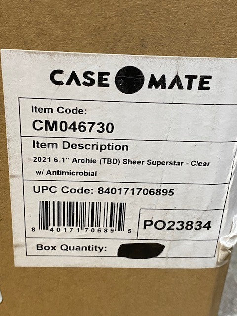 4 Quantity of Case Mate iPhone 13 Phone Cases Sheer Superstar CM046730 (4 Qty)