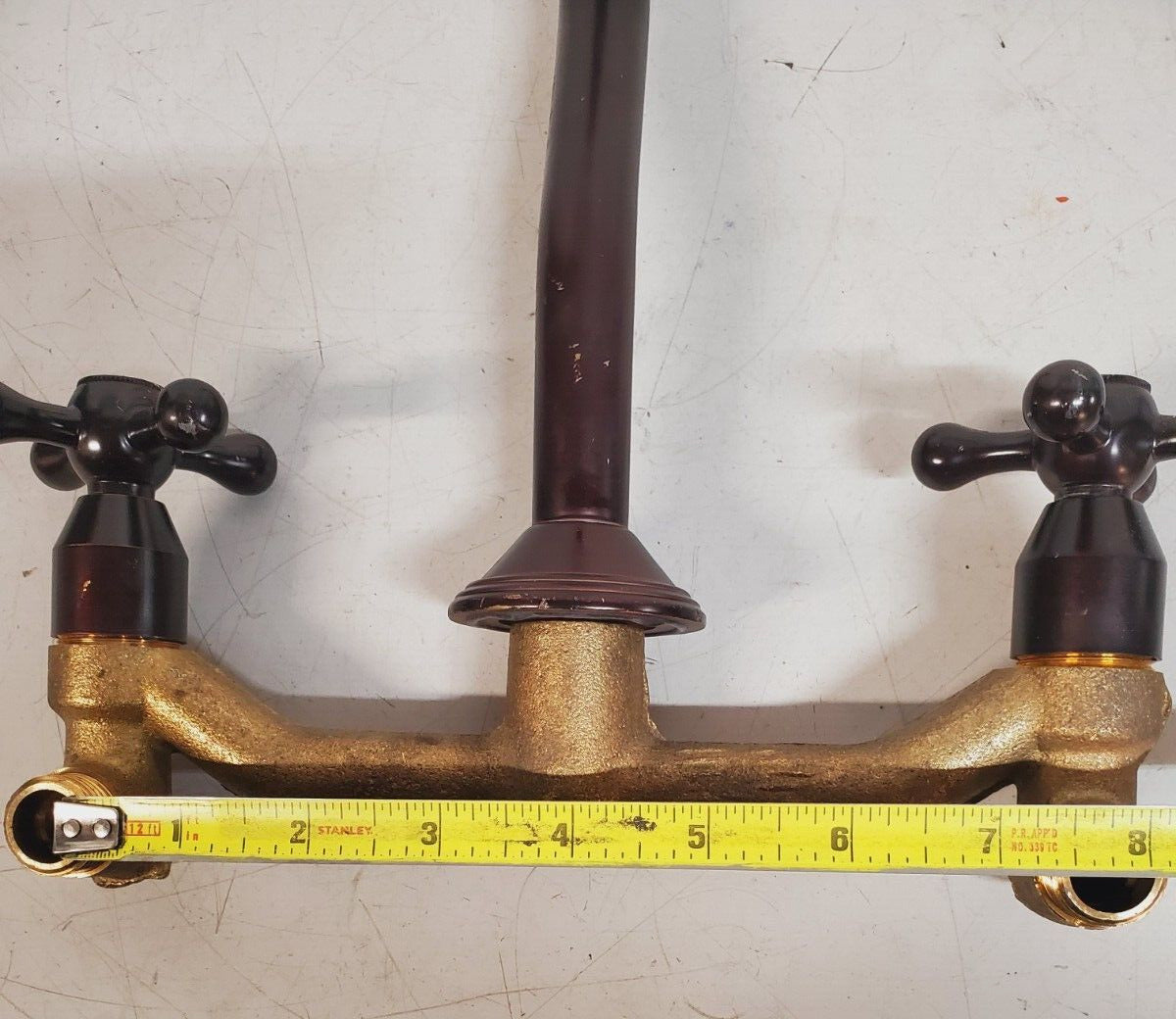 Antique Wall Brass Faucet 360° Swivel Spout Bathroom