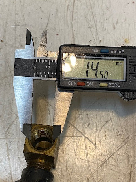 Hydraulic Tilt Cylinder 13mm Bore 15mm Thread 51mm OD 16" Long