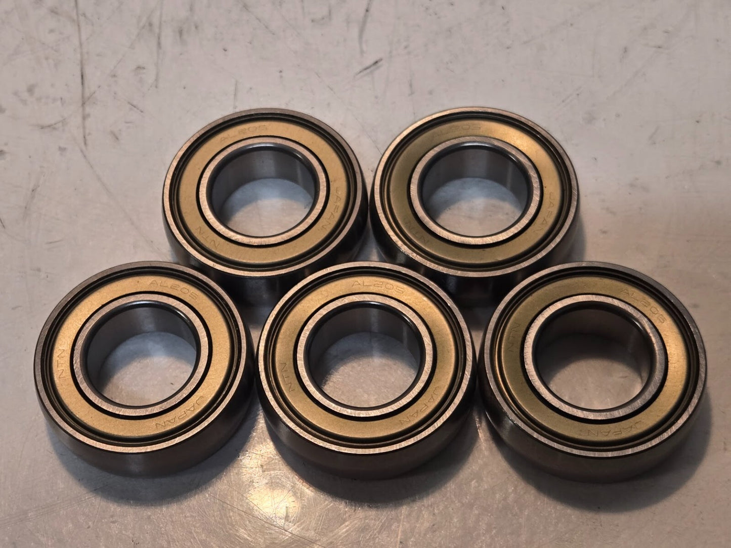 5 Quantity of NTN AL205 Insert Bearings 52mm OD 15mm Thick 25.4mm ID (5 Qty)