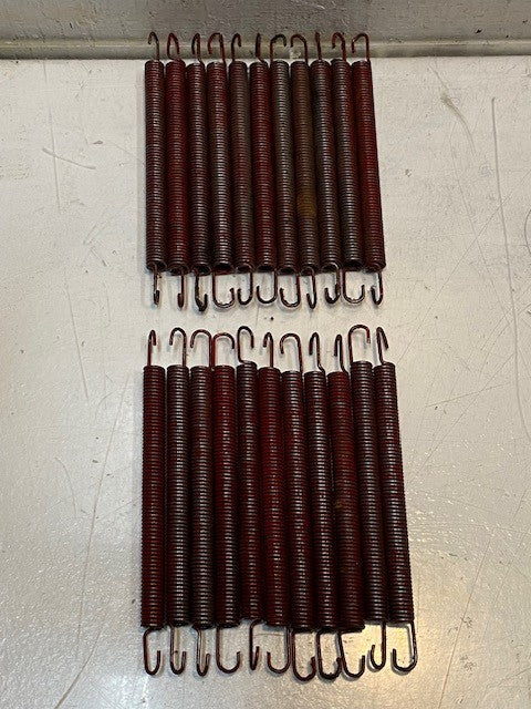 22 Qty of Springs w/ Hooks on the Ends 6-1/2" Long 5" Spring 12mm OD (22 Qty)