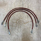 3 Quantity of Quadratec D.O.T. 571.106 #106 30" Long Brake Hoses (3 Quantity)