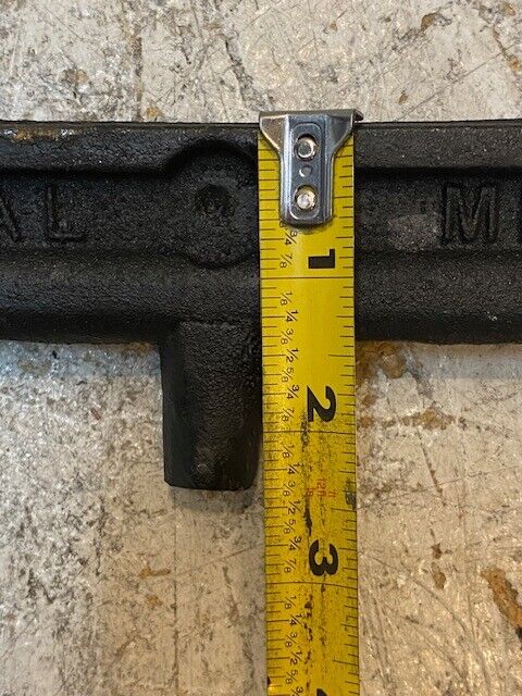 Vestal MFG 3/4" Cast Iron Water Meter Yoke Bar 12.5" Long w/ 3 Notches