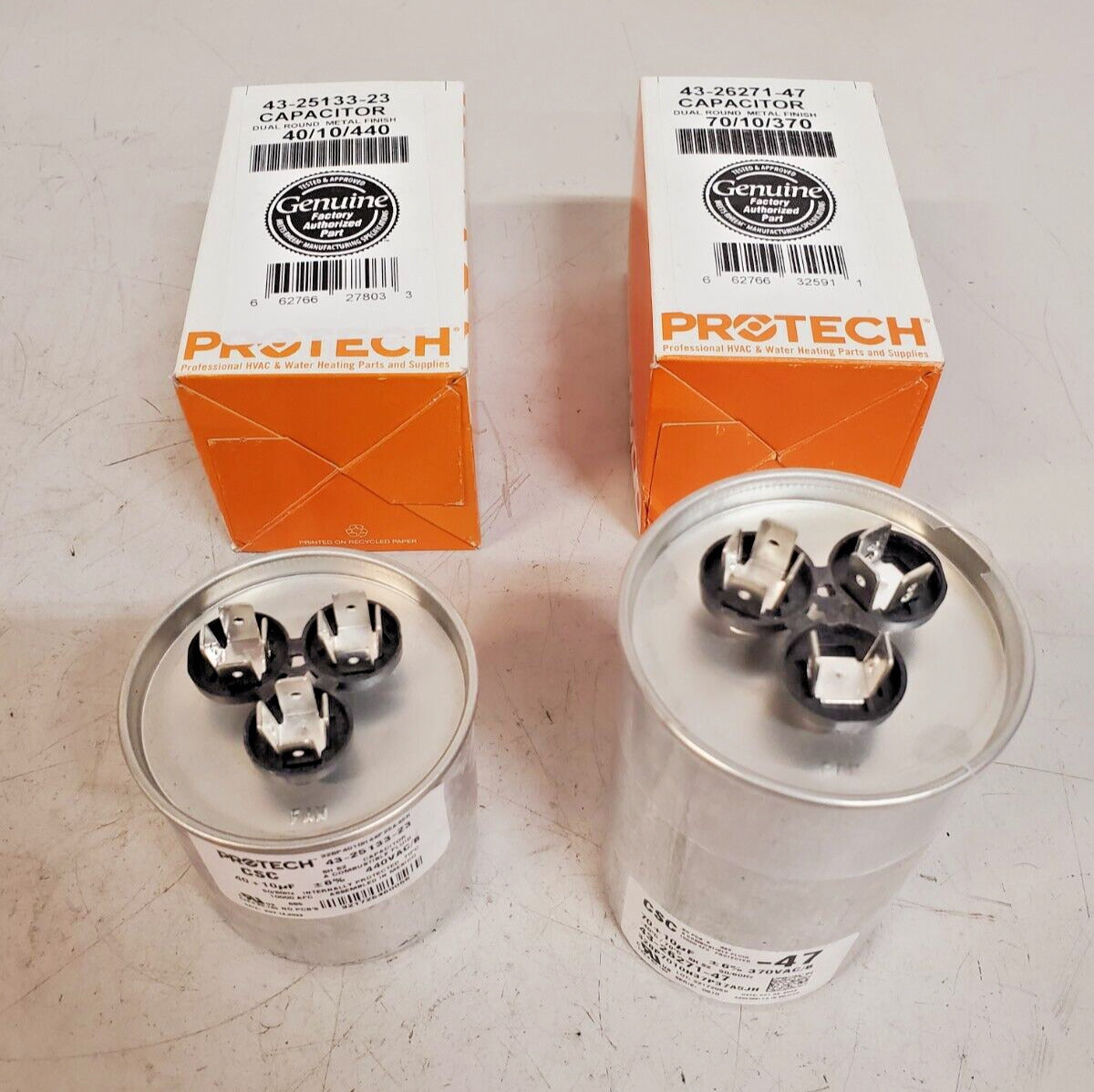 2 Quantity of Protech Capacitors 43-2671-47 | 43-25133-23 (2 Qty)