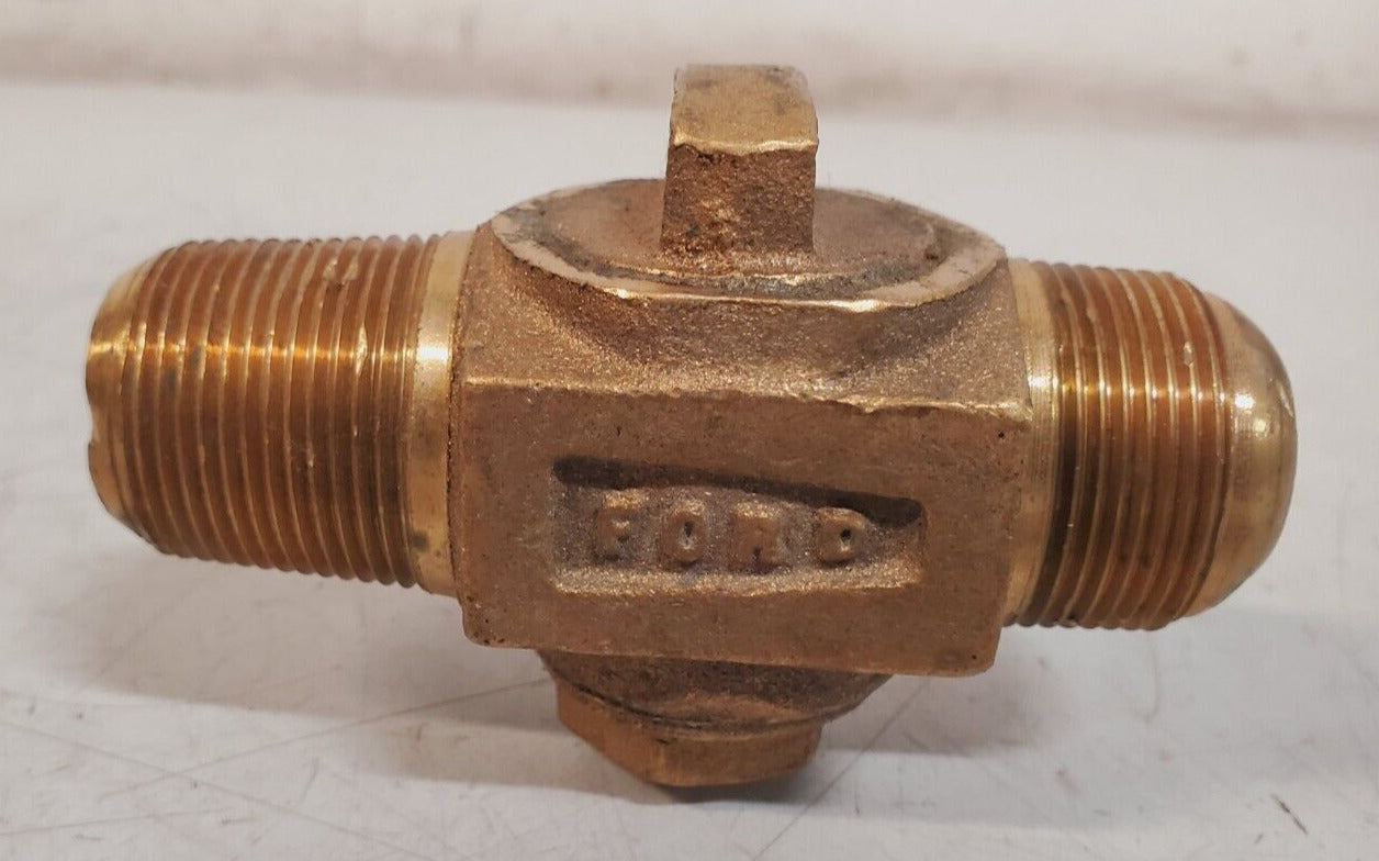 Ford Meter Box Valve 3/4" AWWA x Flare Brass