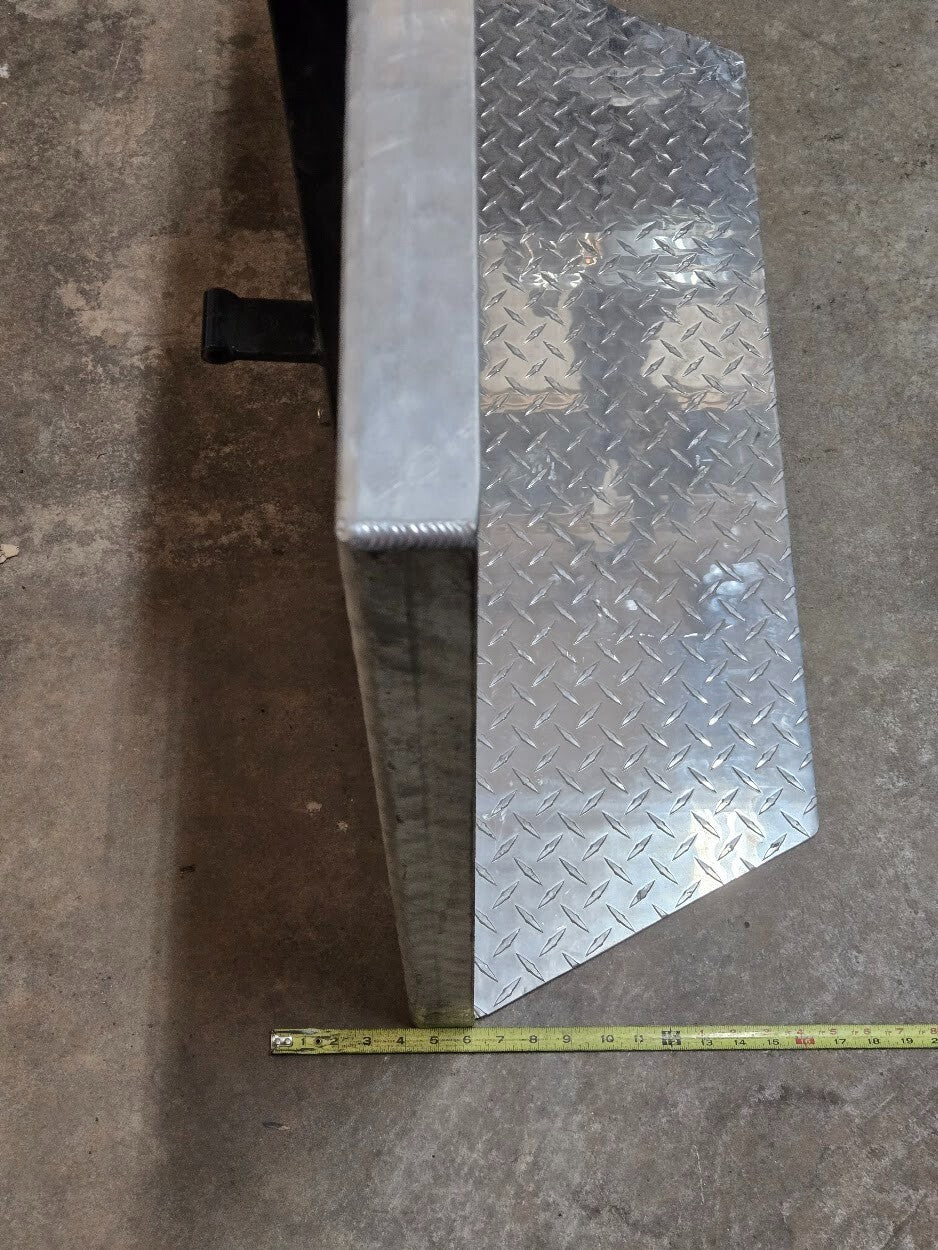 Diamond Plate Golf Cart Bed | 44" x 32" Bed | 8mm Mounting Holes | 3/8" Bolts