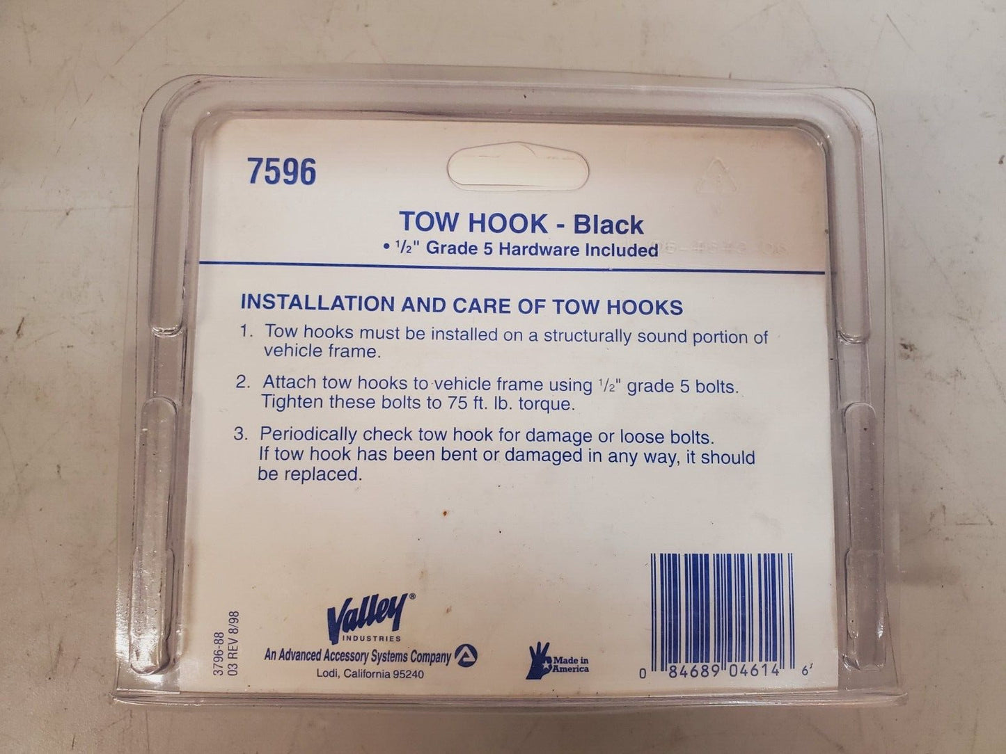 6 Qty. of Valley Hitch Lock Hider Tow Hook Receiver Cover Clip Coupler (6 Qty)