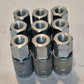 9 Quantity of 3/8" Hydraulic Quick Connectors 1/4" FNPT | 7/8" Hex (9 Quantity)