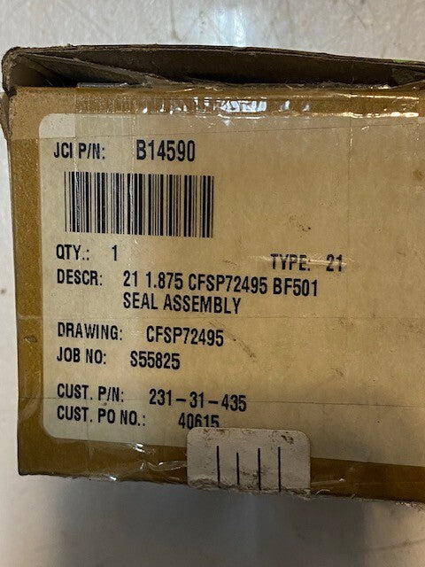 Buffalo Pumps, 231-31-435, Mechanical Seal, 1-7/8" Shaft, Type 21