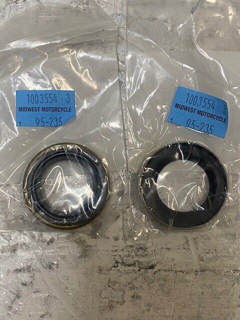 2 '72-'83 Harley Davidson Midwest Motorcycle 45mm OD 95-235 Oil Seals (2 Qty)