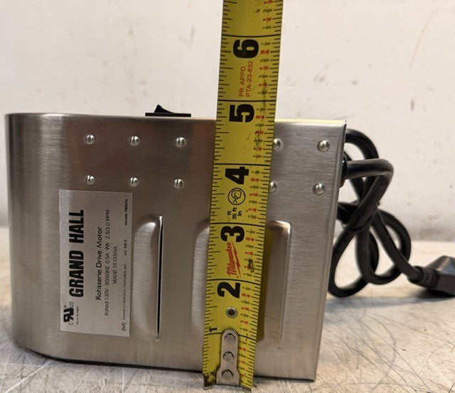 Grand Hall Rotisserie Drive Motor Stainless Steel 120V | P80N7A Replacement