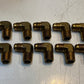 10 Quantity of 90 Degree Male Elbow Fittings 21mm Thread 19mm Thread (10 Qty)