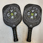 2 Tria Milia Carbon USA Pickleball Approved Paddles 16" L 7-3/4" W (2 Pack)